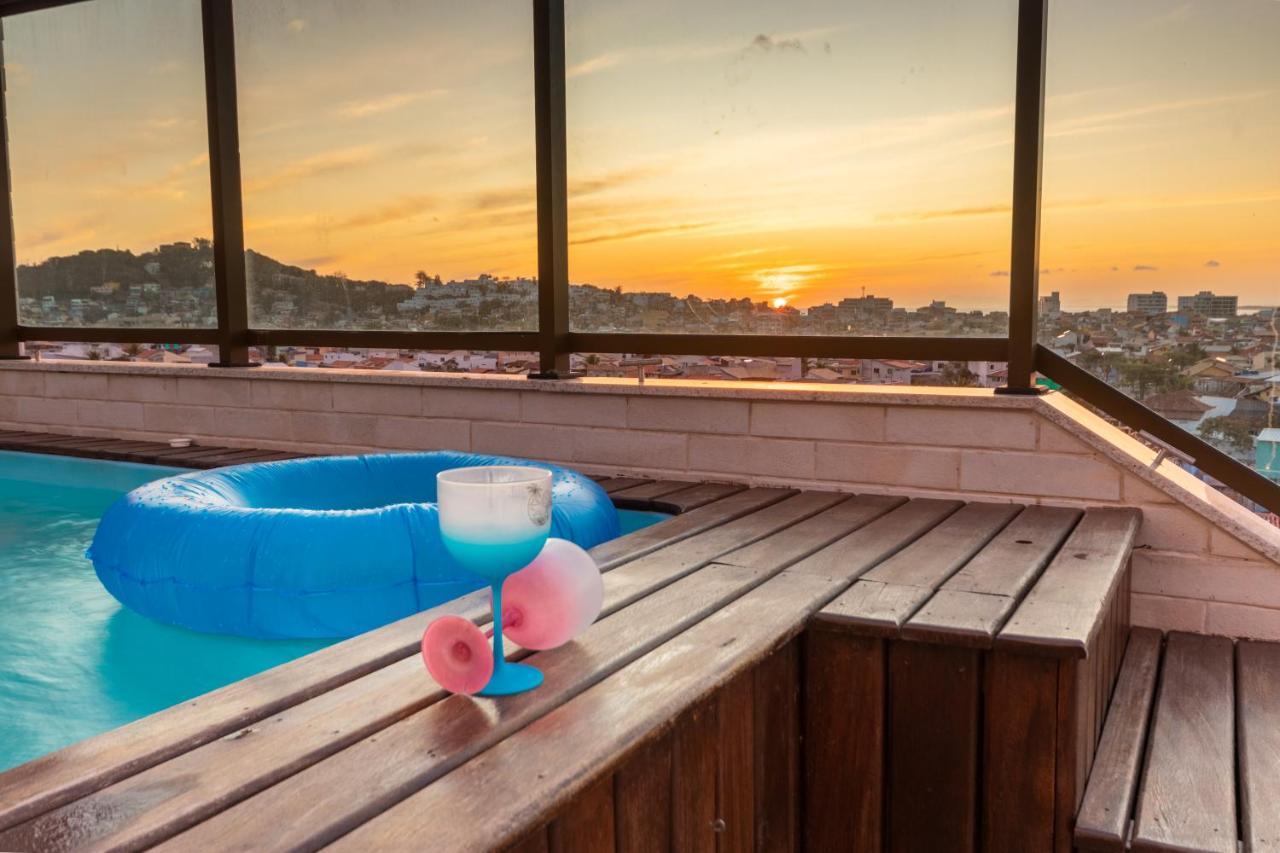Cobertura Pe Na Areia Com Piscina Privativa E Vista Mar Na Praia Dos Anjos, Arraial Do Cabo, Para Ate 8 Pessoas Экстерьер фото